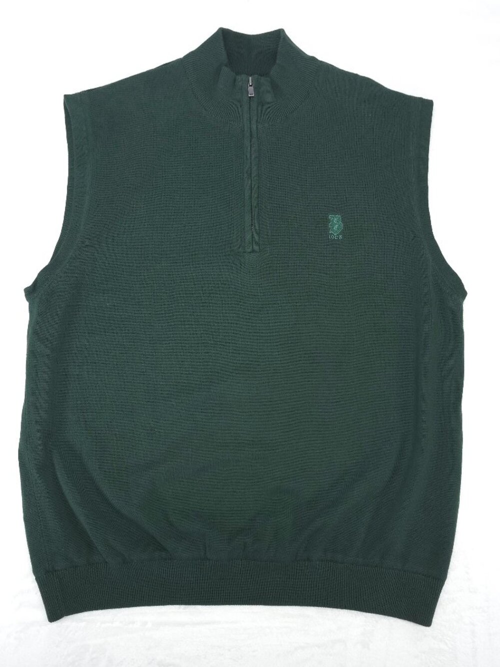 Cutter & Buck CBW indTec Green 1/4 Zip Sweater Vest Large